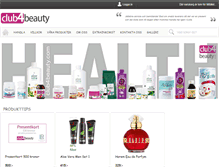 Tablet Screenshot of club4beauty.com